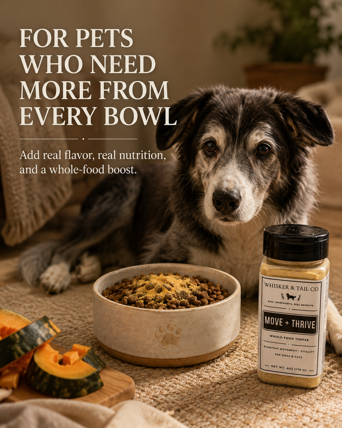 Move + Thrive Whole-Food Topper for Dogs & Cats