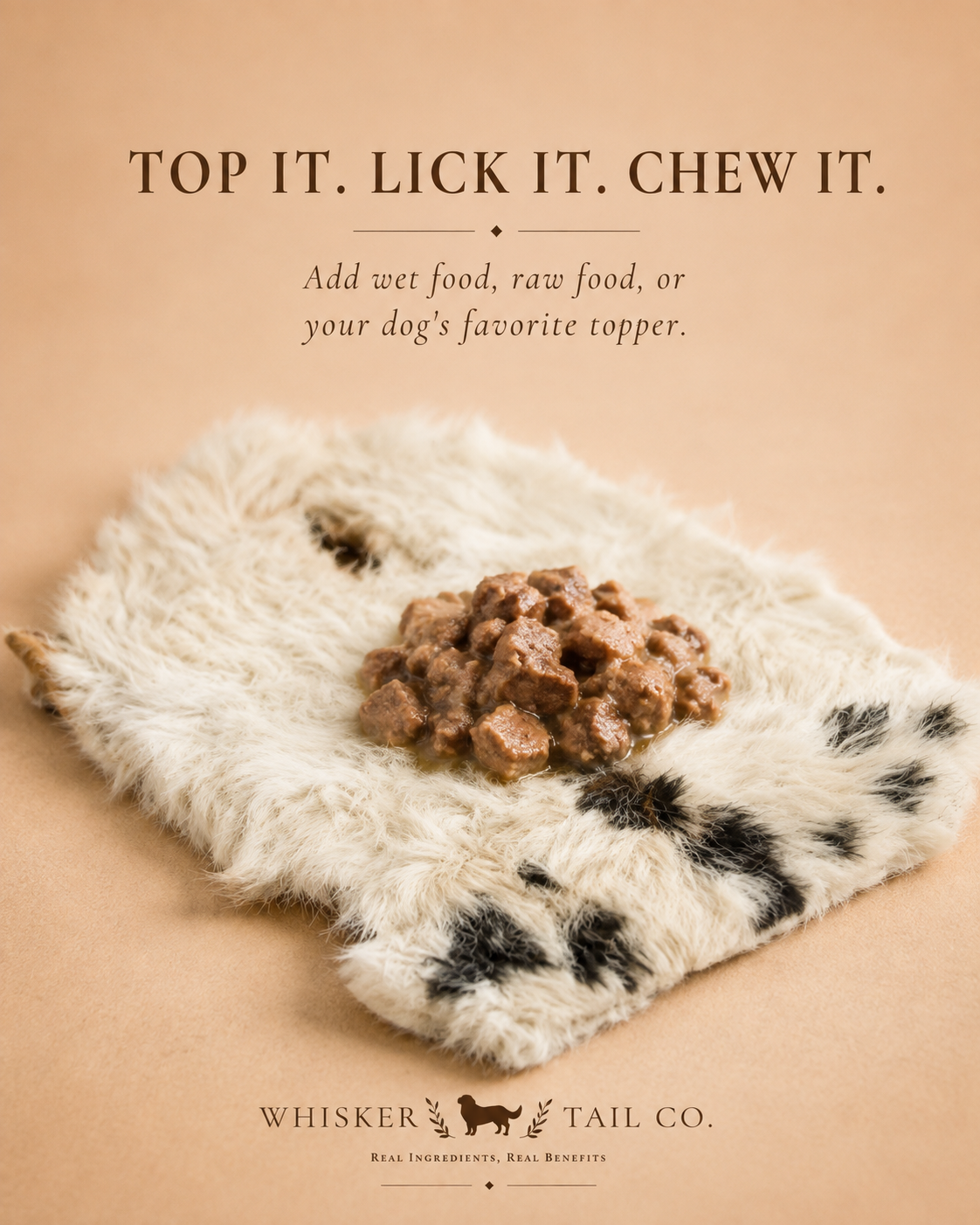 Rabbit Hide Plate for Dogs | Single-Ingredient Natural Chew | Whisker & Tail Co.
