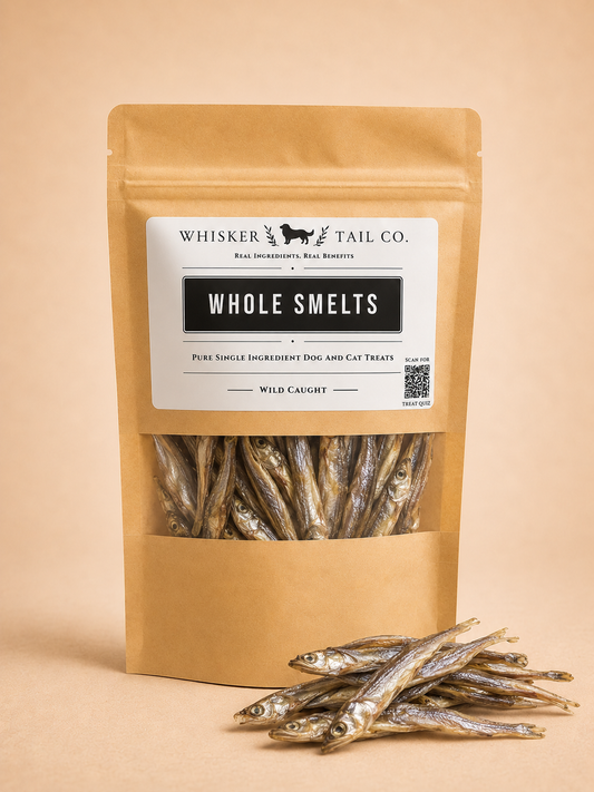 Smelts for Dogs & Cats | Omega-Rich Treat | Whisker & Tail Co.