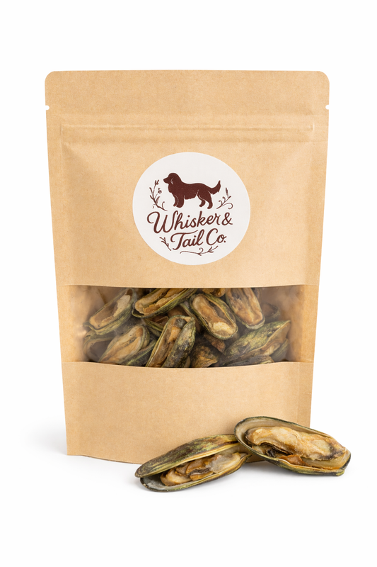 Green Lipped Mussels for Dogs & Cats | Joint Support Treat | Whisker & Tail Co.