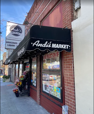 Andi’s Market storefront in Bernal Heights, San Francisco.